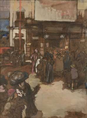 L'ingresso a  teatro * - Dalbono Edoardo